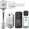 HEANTLE WiFi Smart Front Door Lock Set with Handle, Fingerprint Keyless ...