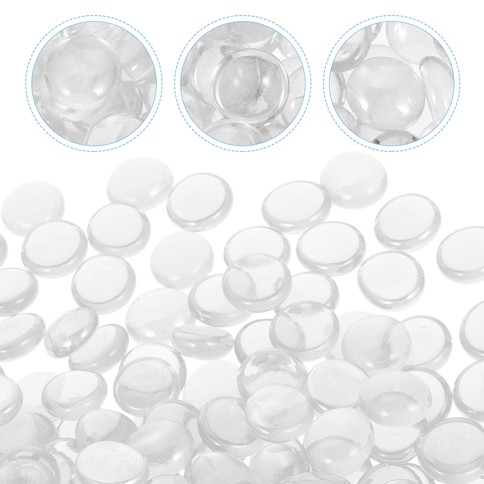 HEANUJJ Fireproof Glass Rocks for Indoor Outdoor Fireplace and Aquarium ...