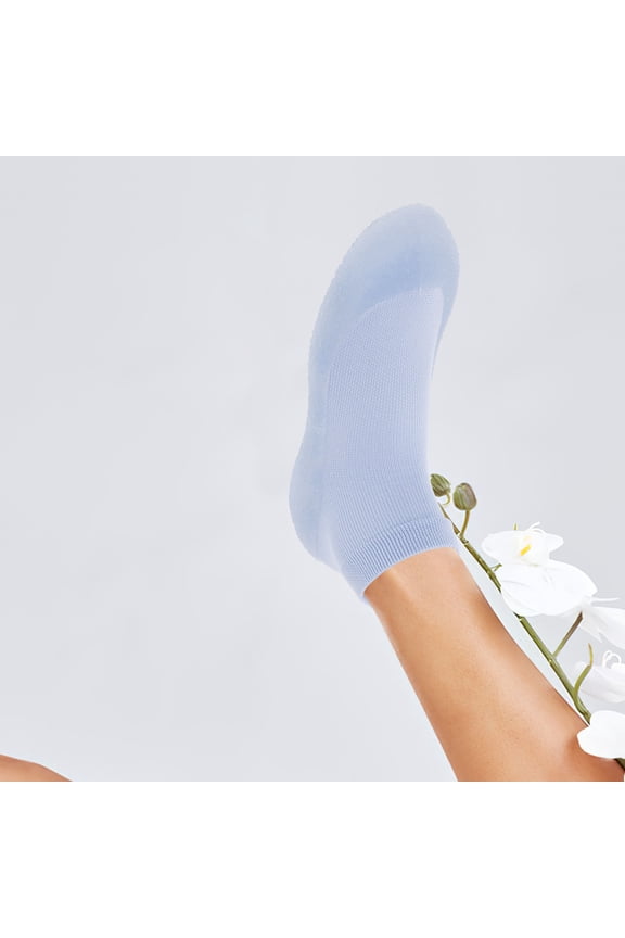 1Pair Comfortable Yoga Toe Sock Shoes with Ergonomic Fit for Silent Workouts