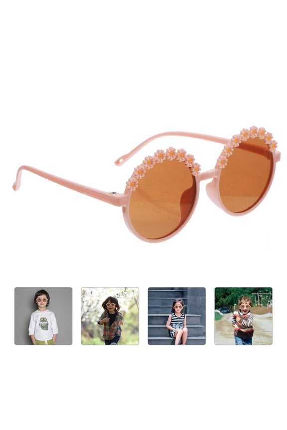 Girls Decorated Retro Style Glasses 1 Pair UV Outdoor Use