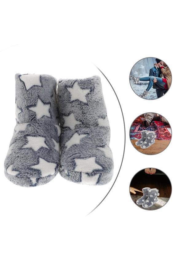 1 Pair Winter Boots Woman Cotton Cloth Comfort Bedroom