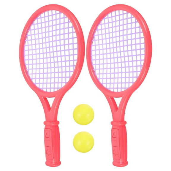 HEANUJJ Kids Tennis Racquet 1 Pair ABS Round Lightweight Beginner Racket for Learning and Fun