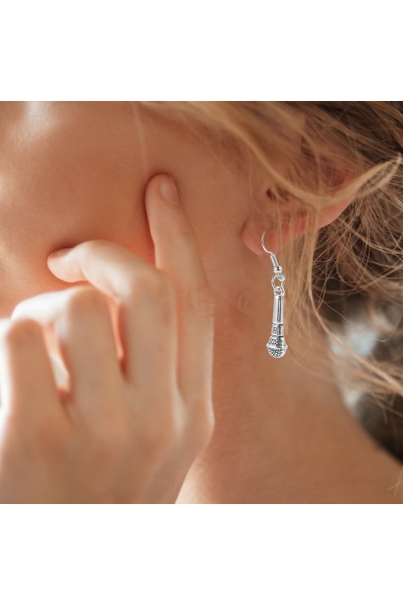 1 Pair Retro Alloy Music Note Dangle Earrings for Women, Perfect Jewelry Gift for Special Occasions