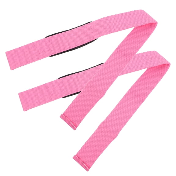 HEANUJJ 1 Pair of Wrist Brace for Weightlifting Fitness Wrist Belt in Pink Polyester for Grip Training