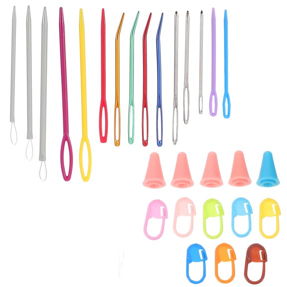 HEANUJJ 1 Set Darning Needles for DIY Makers Multi Plastic Large Eye Hand Sewing Tools