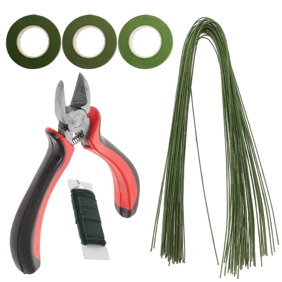 HEANUJJ 1 Set Floral Arrangement Tools Kit for Diy Crafts and Flower Arrangement with Dark Green Plastic