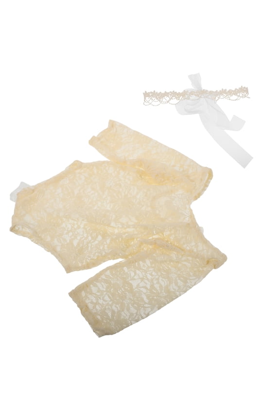 1 Set Newborn Baby Photography Prop Outfits Polyester Elegant For Girls Holiday Pictures