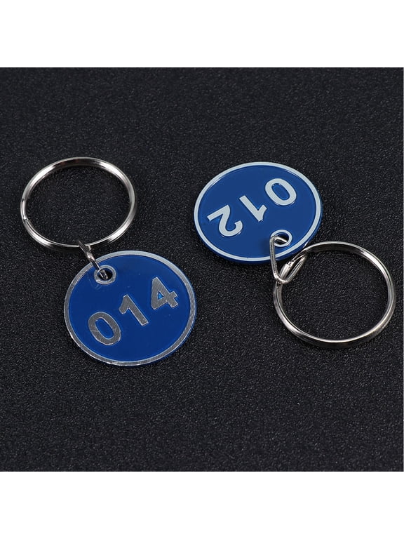 Multi-Color Numbered Key Tags, Luggage ID Labels for Pet Collars, Bags, Keys, Personal Items and Home Organization