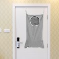 thumbnail image 1 of HEANUJJ Grey Mesh Laundry Bag Set with Door Hanging Hook, Practical Storage Organizer for Clothes and Laundry, 1 of 7
