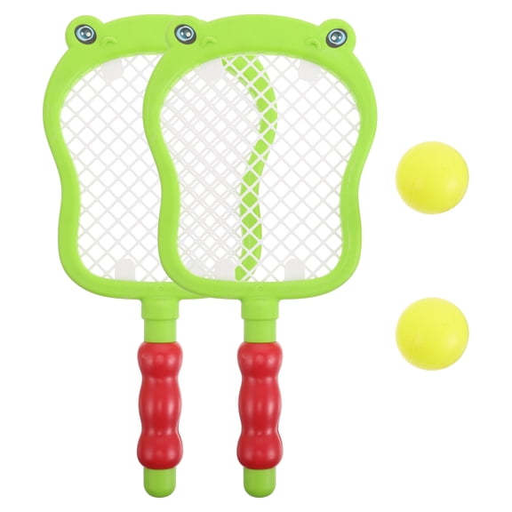 HEANUJJ 1Set Plastic Tennis Racket Set with Easy Grip Handle for Indoor and Outdoor Use