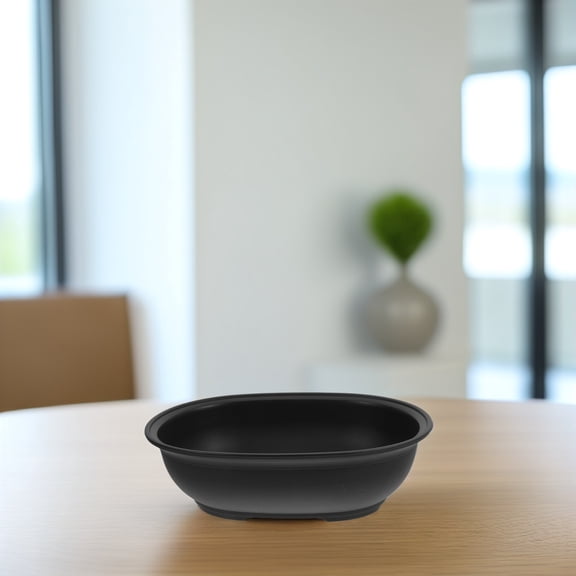 HEANUJJ 1 Set of Dark Brown Oval Planter Flower Pots PP for Aesthetic Gardening