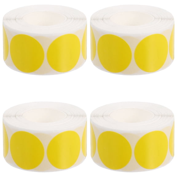 HEANUJJ 1000Pcs Yellow Round Dot Labels Sticky Garage Sale and Price Stickers with Strong Grip