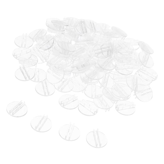 HEANUJJ 100Pcs Plastic Table Card Holder with Transparent Base and Nonslip Feature