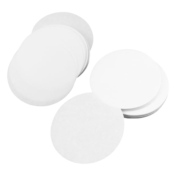 HEANUJJ 100Pcs White Qualitative Filter Paper for Lab Use High Efficiency Absorbent Chemistry