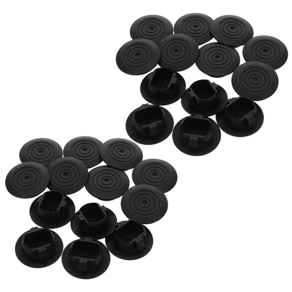 HEANUJJ 100Pcs Automotive Trim Replacement Plugs Plastic Black Rectangular for Outdoor Conditions