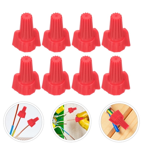 HEANUJJ 100 Pcs Red Winged Wire Connectors Electrical Wire Caps for Secure and Fast Installation