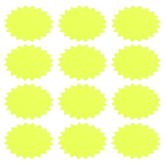 HEANUJJ 100Pcs Yellow Paper Price Labels for Retail Stores Highly Visible Sale Tags