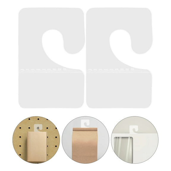 HEANUJJ 100Pcs Sticky Tabs for Wall Hanging Clear PVC Tabs with Strong Adhesive for Merchandising