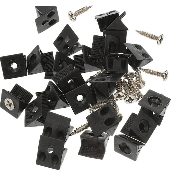 HEANUJJ 106pcs Plastic Corner Brace Brackets for Fixing Sagging Drawer Bottoms and Furniture Support