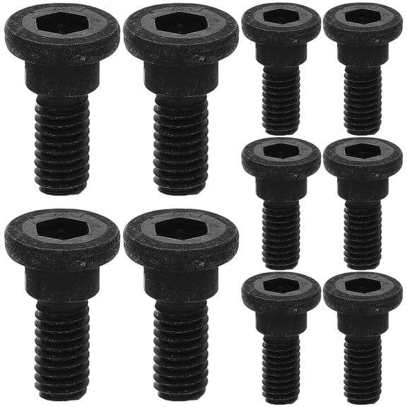 HEANUJJ 10Pcs Black Socket Drive Screws Carbon Steel for Machine Use