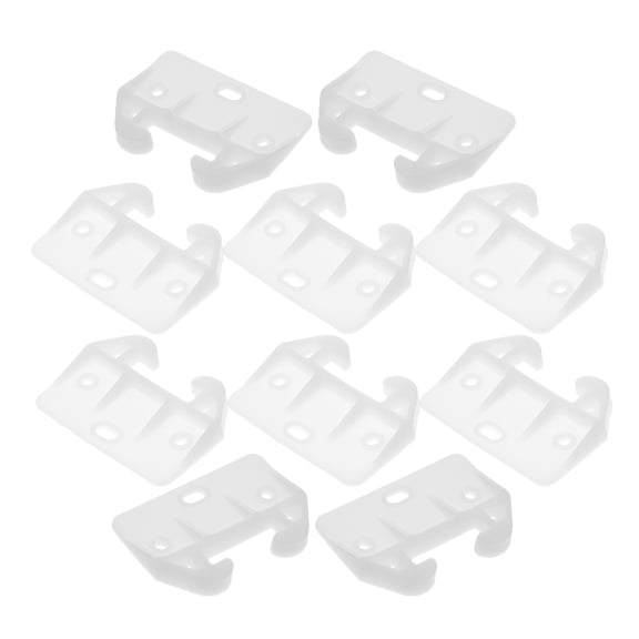 HEANUJJ 10Pcs Furniture Drawer Slides Plastic Replacement Guides for Cabinets White