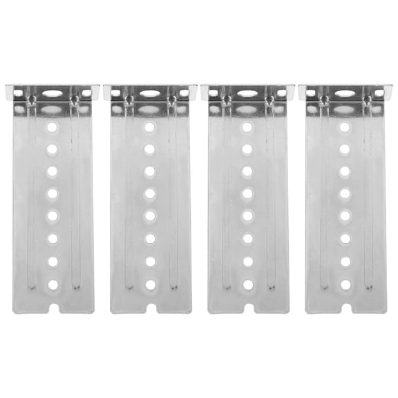 HEANUJJ 10Pcs Silver Drawer Slide Support Brackets with L Shaped Stable Design for Cabinet Rails