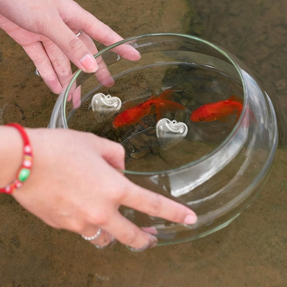 HEANUJJ 10Pcs Durable Transparent Floating Aquarium Ball for Fish Tank Decoration and Home Use