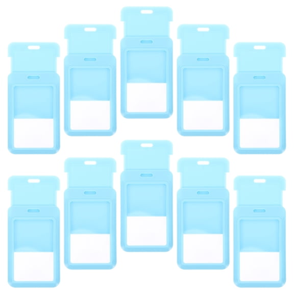 HEANUJJ 10pcs Sleeves for Cards PET Sky-blue Visible Design for Shopping Mall Use