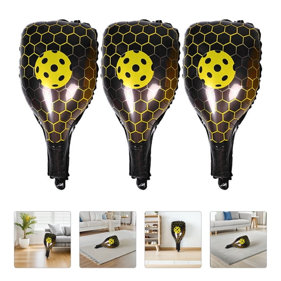 HEANUJJ 10Pcs Inflatable Party Game Balloon Oval Shape For Sports Themed Event Decorations Yellow