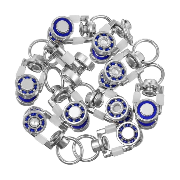 HEANUJJ 10Pcs Metal Twin Wheeled Curtain Track Rollers for Enhanced Curtain Flexibility