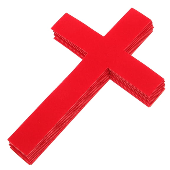HEANUJJ 10Pcs Red Decorative Cross Wall Decals for Party and Church Wall Art Decor