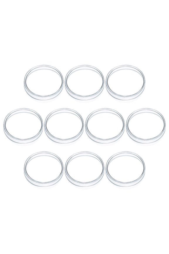 10Pcs Lightweight Clear Petri Dish Heat Resistant Plastic for Chemistry and Lab Storage