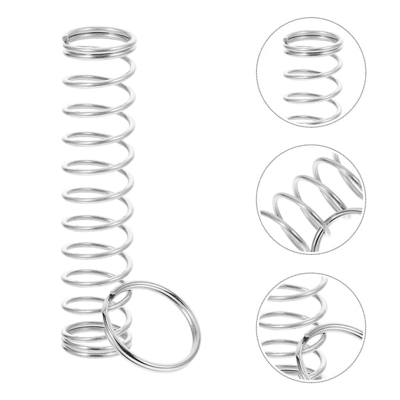 HEANUJJ 10Pcs Stage Performance Prop Silver Spring Puzzle Trick