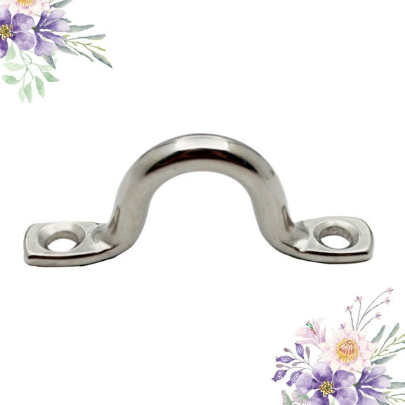 HEANUJJ 10Pcs Stainless Steel Bimini Pad Boat Handles Plated Silver for Kayak Canoe Sturdy Marine Use