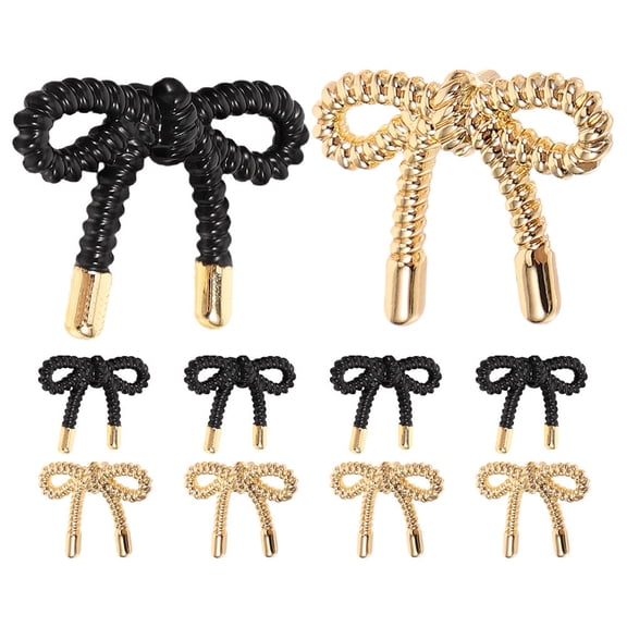 HEANUJJ 10Pcs Easy Attach Bowknot Metal Buttons for Clothes Sewing Craft Repairs