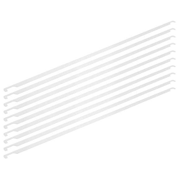HEANUJJ Office Hanging Metal Rods White Iron for File Organization 10Pcs