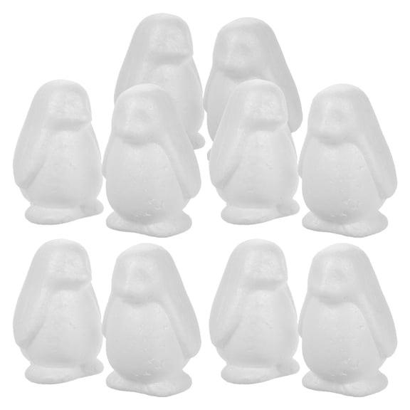 HEANUJJ Set of 10 White Foam Craft Favors for Birthday Parties, Classroom Activities, and Creative Projects
