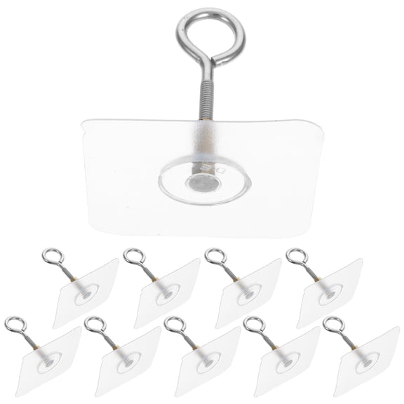 HEANUJJ Ceiling Hooks Adhesive Heavy Duty Multi-Color PVC and Metal for Home Use 12Pcs