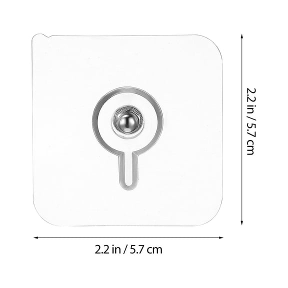 HEANUJJ Heavy Duty Shower Adhesive Wall Hooks 12 Pcs for Bathroom Home Organization and Accessories