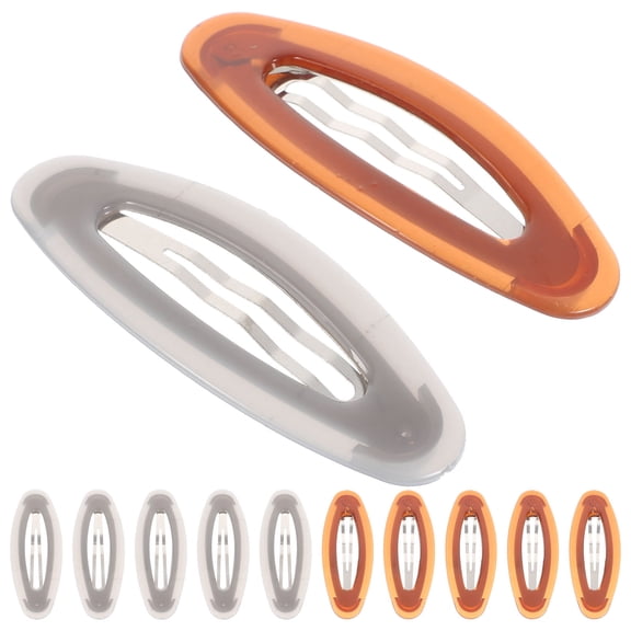 HEANUJJ 12Pcs Assorted Color Snap Hair Clips Cute Plastic Hair Accessories for Various Outfits