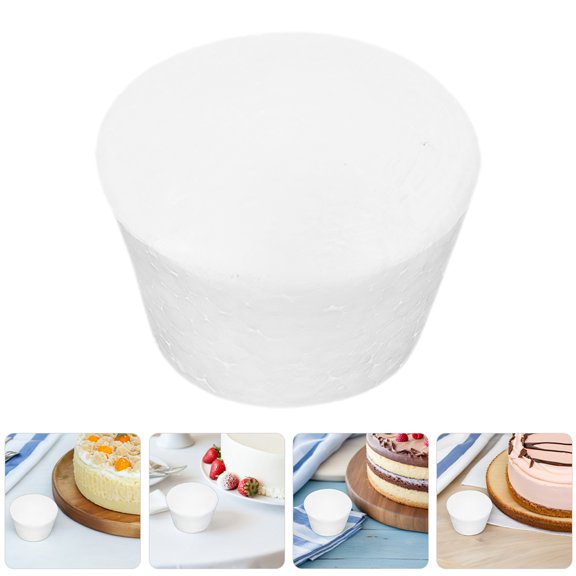 HEANUJJ 12Pcs Foam Cupcake Models for DIY Cake Decorating Lightweight Reusable Wedding Display Black