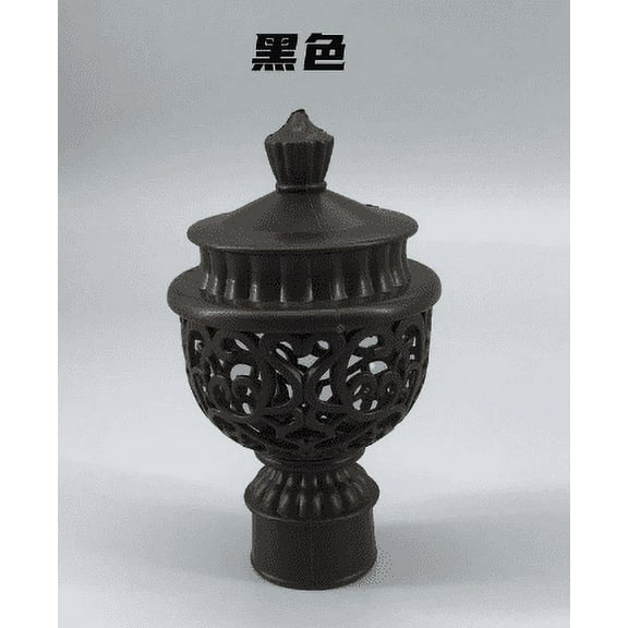 HEANUJJ 12pcs Home Decor Curtain Finials Plastic Curtain Rod End Caps for Window Treatments