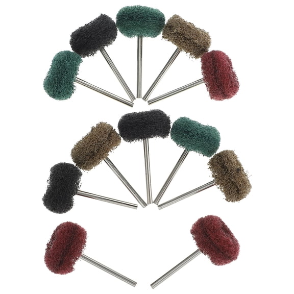 HEANUJJ 12Pcs Wheel Polisher Attachment for Drill Multi Use Abrasive Buffing Pads Portable