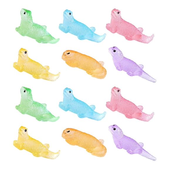 HEANUJJ Glow in The Dark Resin Lizard Figurines, Assorted Colors, Garden Decor for and Outdoor Spaces