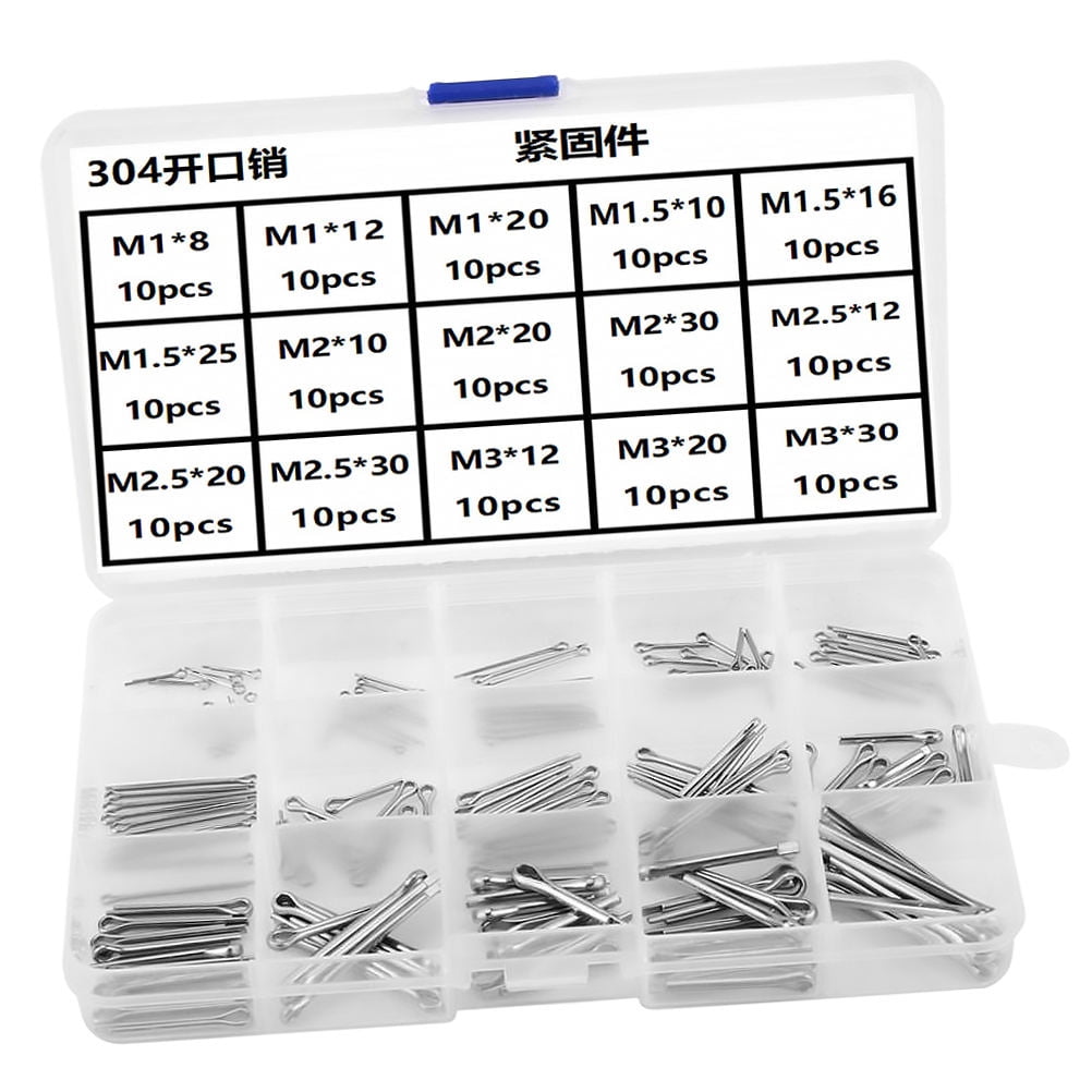 Detailing Pin HEANUJJ 150Pcs Plated Silver Split Cotter Pins Stainless Steel ...