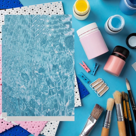 HEANUJJ 15Pcs Lifelike Stream Water Sticker for Architectural Dioramas and Model Landscapes