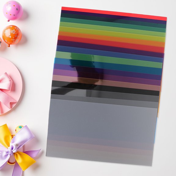 HEANUJJ 19Pcs Versatile Diffuser Sheets for LED Lights with Assorted Colors for Electronics