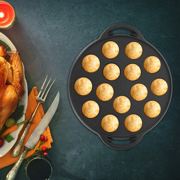HEANUJJ 1PC Kitchen Griddle Pan Made from Cast Iron for Snail Serving Dishes in Restaurants