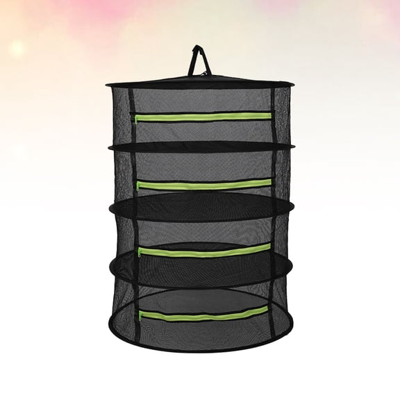 HEANUJJ 1Pack Flower And Herb Drying Rack Green Steel Collapsible For Outdoor Use