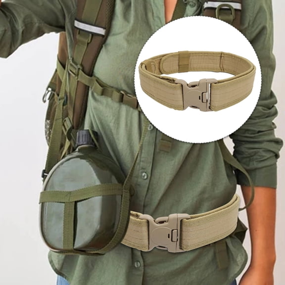 HEANUJJ 1-Pack Lightweight EVA Safety Belt in Khaki for Climbing and Outdoor Camping Work Tools